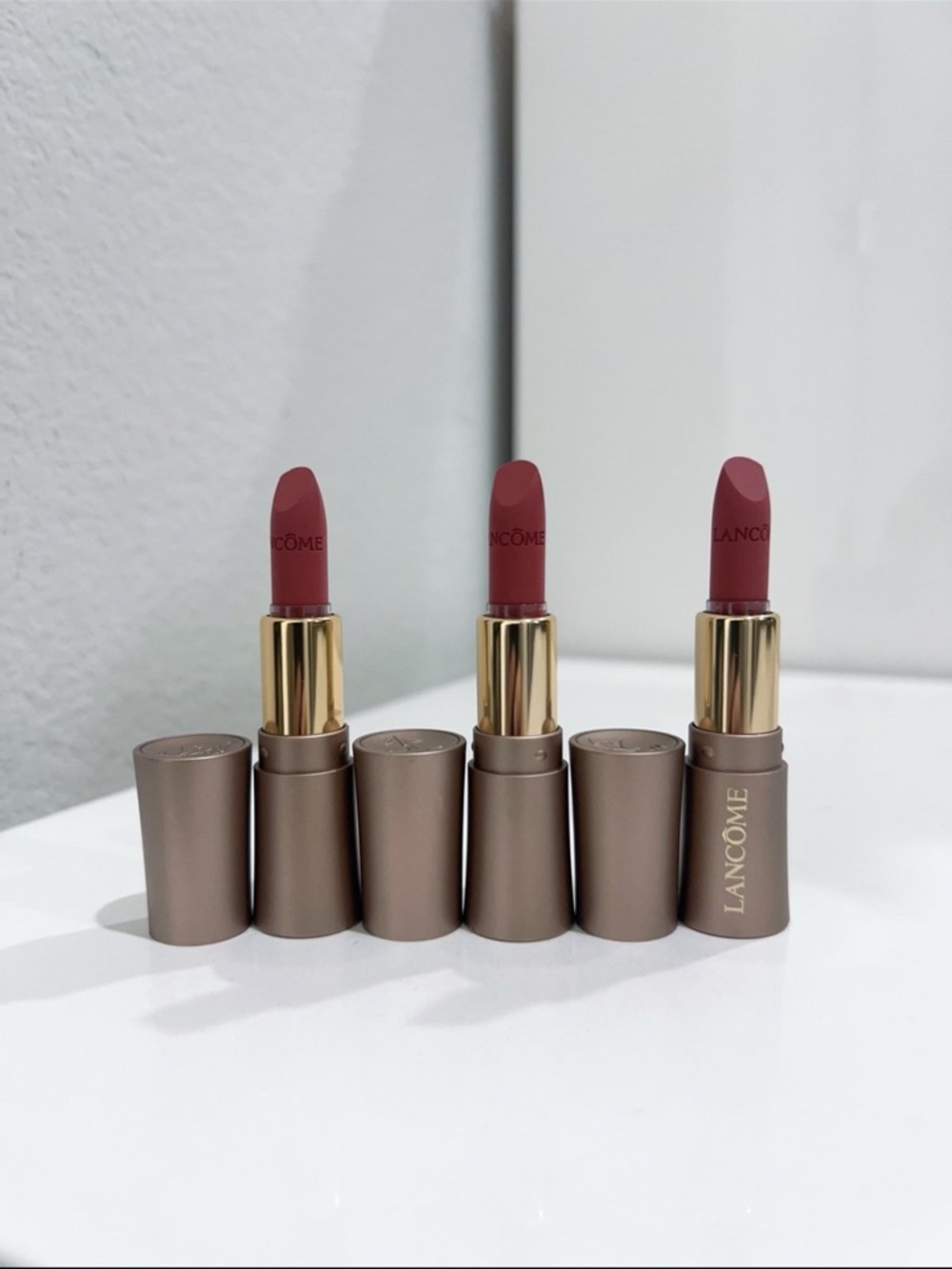 3 Lancôme L'absolu Rouge 274 French Tea Mini Lipstick 1.6g